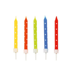 Dzimšanas dienas sveces ar punktiņiem